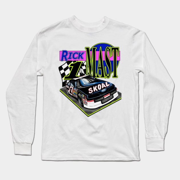 Rick Mast Skoal Retro Nascar Design Long Sleeve T-Shirt by Reno27Racing